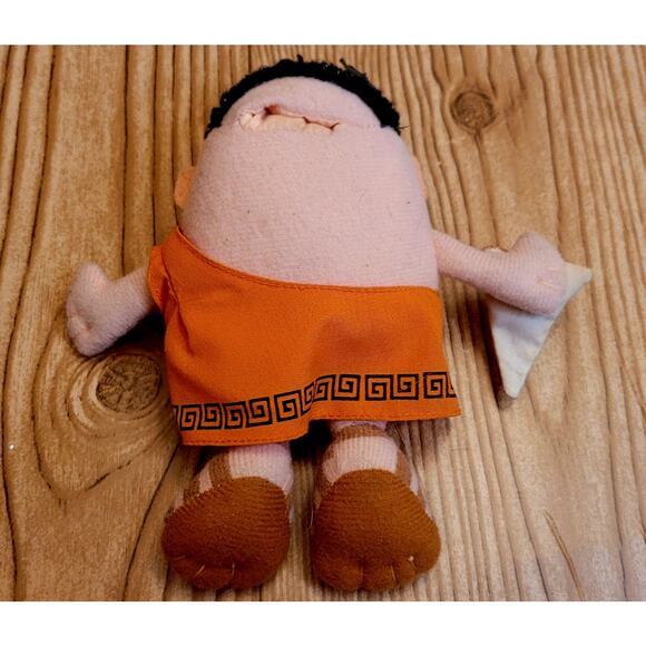 Vintage 1990 Little Ceasars Pizza Plush Bean Bag Toy 6" Man Toga Rare - Picture 6 of 13